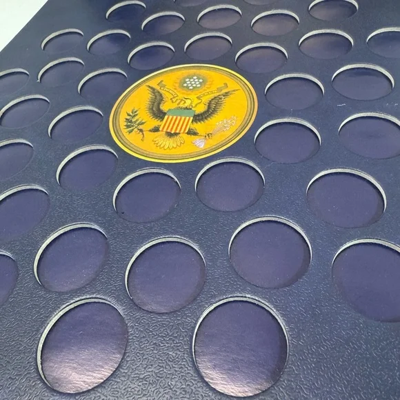 Presidential Dollar Coin Collection Display Case folder USA *scuffs - Picture 2 of 8